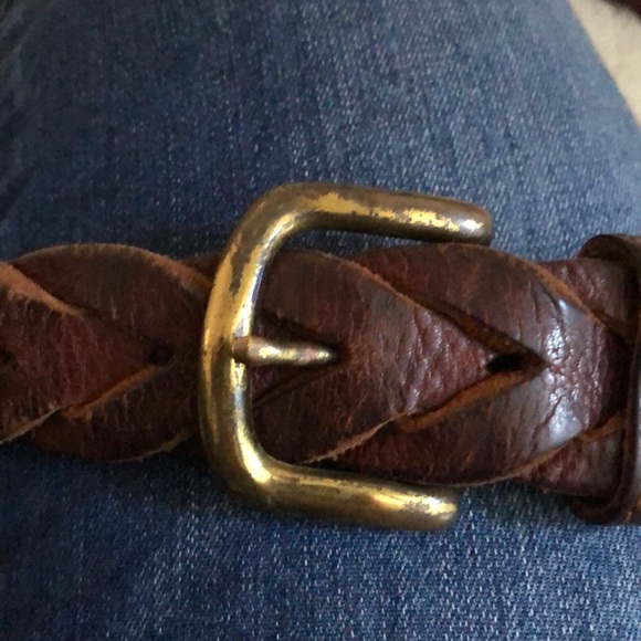 Men’s Eddie Bauer Tan Woven leather belt - Picture 9 of 9